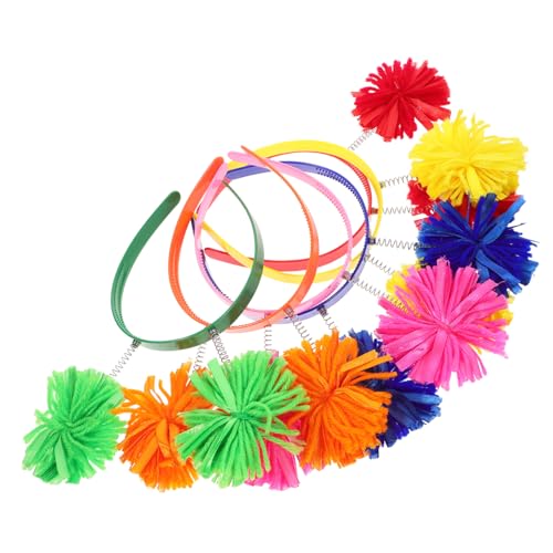 Bandeau à pompon bopper adulte lot de 12 pièces pour déguisement fête