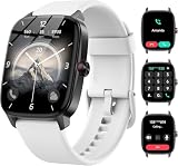 Reloj Inteligente Mujer Hombre con Llamadas Bluetooth y Voz AI, 1.85'' Smartwatch con Whatsapp Notificación, Pulsómetro/SpO2/Sueño/Podómetro, 110+ Modos Deportivos, Impermeable IP68 para iOS/Android
