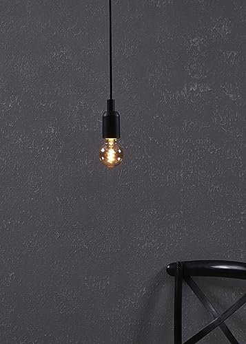 Eglo Dimmable E27 LED globe, amber vintage spiral filament light bulb - Image 4