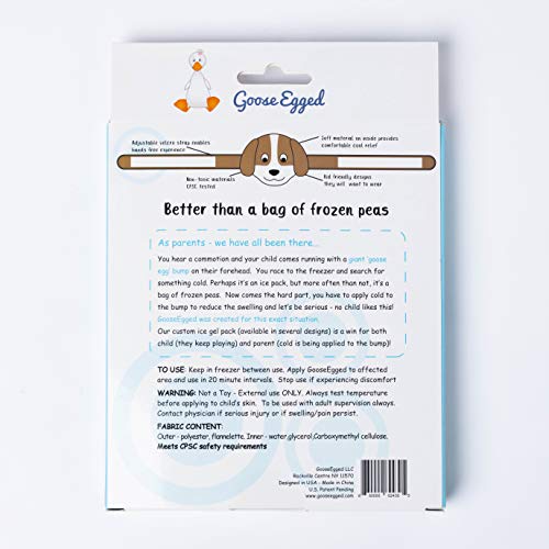 Image of Hands Free Ice Pack for Kids; Ice Packs for Bumps and Temperatures; Baby Shower and Registry Essential, Dog