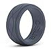 Enso Rings Men's Infinity Silicone Ring | Lifetime Quality Guarantee | an Ultra Comfortable, Breathable, and Safe Silicone Ring (Slate, 10)