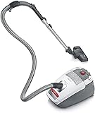 Severin Aspiradora de bolsa, 850 W, 4 litros, Nivel de ruido 74 dB A, Filtración HEPA 13, Longitud del cable 6 m, Incluye boquilla de parquet XL y 2 bolsas BC 7047