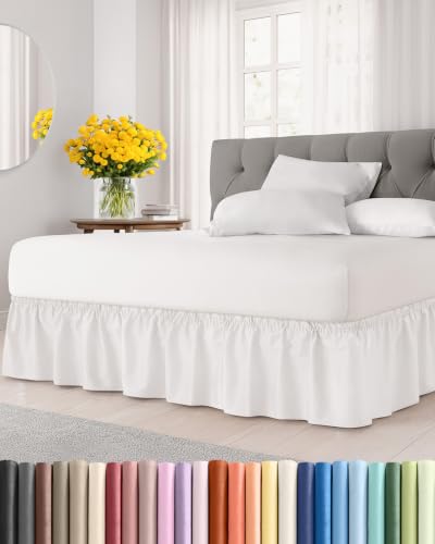 CGK Wrap Around Bed Skirt - College Dorm Room - 16" Inch, Twin/Twin XL