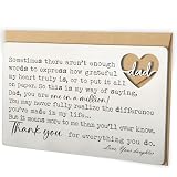 YODOCAMP Dad Appreciation Wallet Card, Thank You Gift from Daughter, Encouraging Greeting Card for Father, One in a Million Message, Pocket Size Appreciation Card QBK19