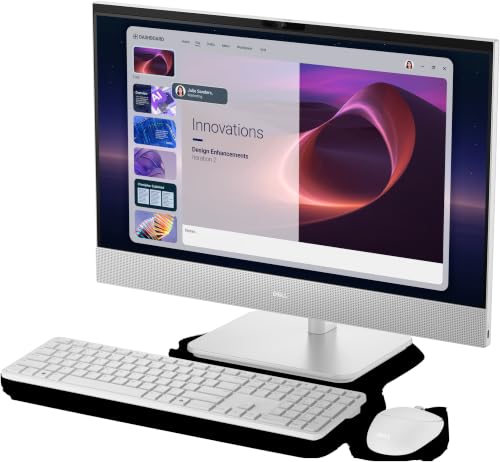 Image of Dell 24 All-in-One Desktop Computer, Intel Core Ultra 7 355(8-Core), Copilot+ AI PC, 23.8 inch FHD Anti-Glare Touchscreen, 64 GB DDR5-5600MT /s, 2 TB SSD, WiFi 7, Camera, Win 11 Pro, for Business & Student
