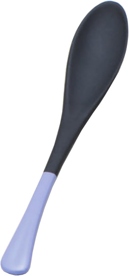 Wakaizumi Lacquerware H-59-96 Kappo Lacquerware Egg Spoon, Black/Purple, Set of 2
