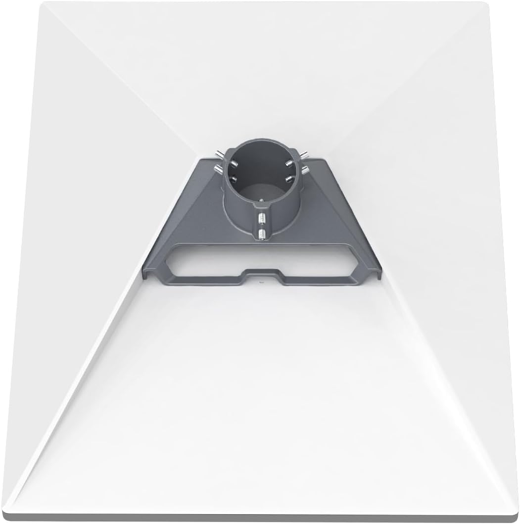 Starlink Gen 3 Pipe Adapter Base, Compatible with Starlink Standard V3 for Starlink Gen 3 Standard Dish Antennas, Starlink Standard V3 Roof Mount Adapter for Pole Mounting,Aluminum Alloy(Gray)