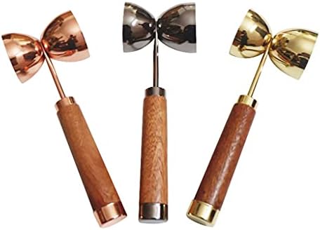 HGGDKDG 30/60ml Bar Cocktail Double Jigger Measure with A Handle For Greater Speed And Ease Of Use (Size : Copper 30 60ml)