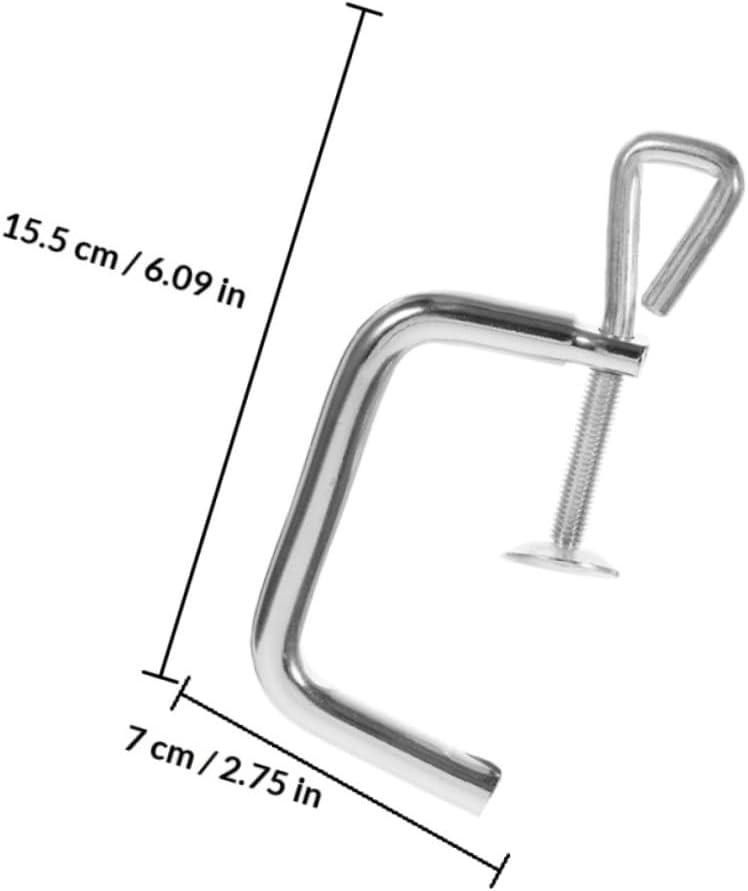 ULTECHNOVO Manual Pasta Maker Handle Clip Clamp Replacement Holder 3pcs Metal Fixing Tool for Kitchen Pasta Machine Accessories