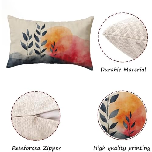 Coussin extérieur imperméable haut de gamme 50x70 aspect lin rose - 6