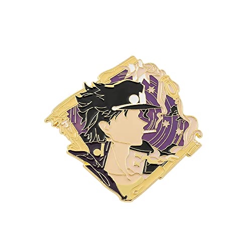 Jjba Jotaro Kujo Enamel Pin - Jojo Jolyne Dio Caesar Anime Brooch - Jolyne Cujoh Gifts For Kids Girls Teens Women Men (Kujo Jotaro) #TOP10