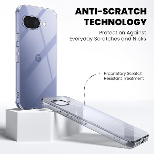 Image of DIZORO Compatible with Google Pixel 10A 5G Back Cover Case Clear,[ Anti Yellow ][Military Grade Protection] Hard PC Back Cover Transparent