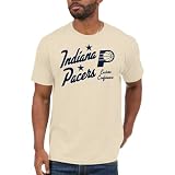 Junk Food NBA - Indiana Pacers - Prime Time - Officially Licensed Adult Short Sleeve Fan Tee for Men and Women Cream