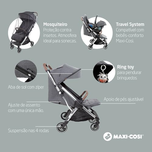Maxi-Cosi, Carrinho de Bebê Eva² Luxe, Twilic Grey