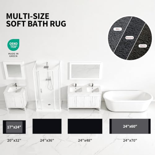 ILANGO Bathroom Rugs 30" × 20", Extra Soft Absorbent Microfiber Bath Rugs by ILANGO - Used condition - Image 4
