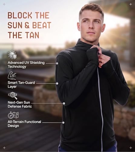 Image of Lymio Sunscreen Jacket For Men | Sun Protection | Uv Protection | Spf | Riding | Riding | Biker | Sun Coat | Sunblock | Summer Jacket For Men (Packs Also Available) (SSM-J-01-03)
