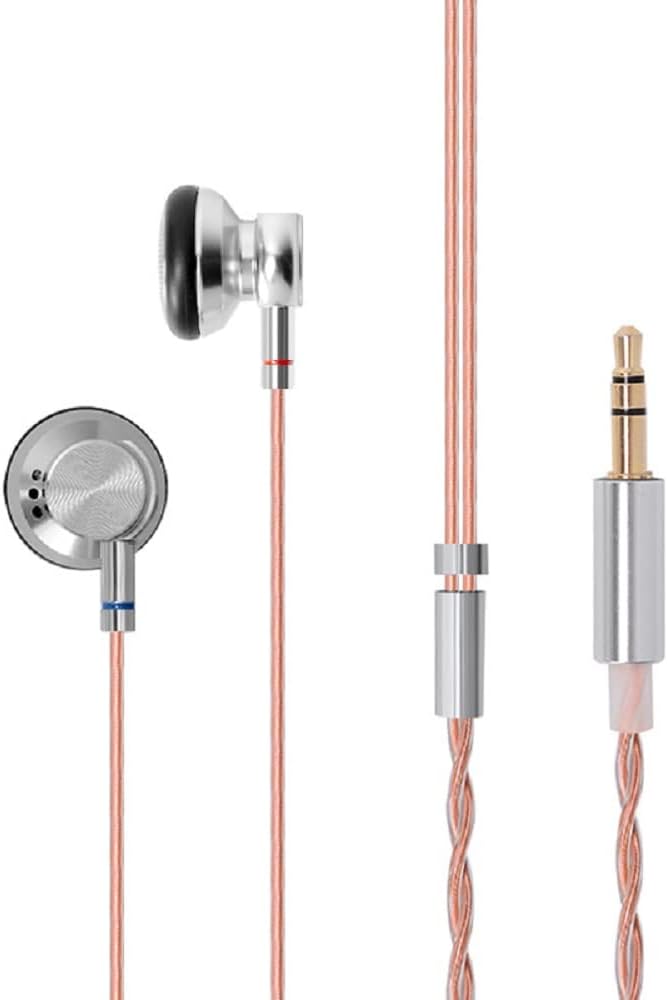 Flat Head Hi-Res in Ear Earphone 14.8mm Beryllium Diaphragm Dynamic Driver,150Ω Impedence with Single Crystal Copper Cable IE800 IE900 MX980 MX985 EM5
