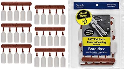 SWAB-ITS Fabricado en los Estados Unidos  Paquete económico de 40 cal.44 cal0.394in410 calibre para limpiar barriles