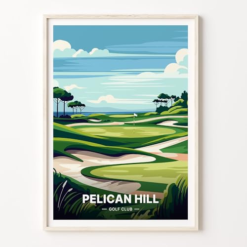 Pelican Hill Golf Club Travel Poster Wall Art
