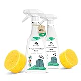 Textil & Schuhspray gegen Geruch 2x 500ml, Emma Grün Textil & Schuhe Geruchsentferner, Geruchsneutralisierer Schuhe Spray gegen Fußgeruch, Nachhaltiges Schuh Deo Spray Made in Germany