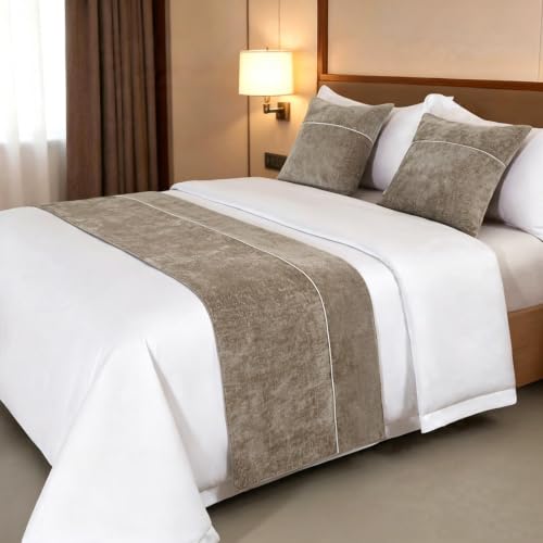 Bufanda de cama de chenilla para evitar manchas en colchas de camas grandes 2