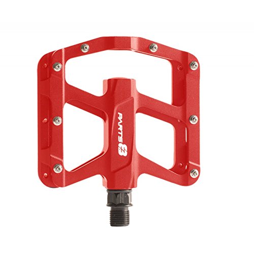 Pédales CRIMINAL rouge avec grip maximal en aluminium