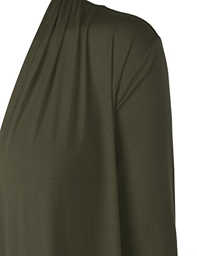 Image of Made By Johnny Women's Open Front Cardigan Lightweight Soft Drape Long Sleeve Cardigan for Work Travel Casual