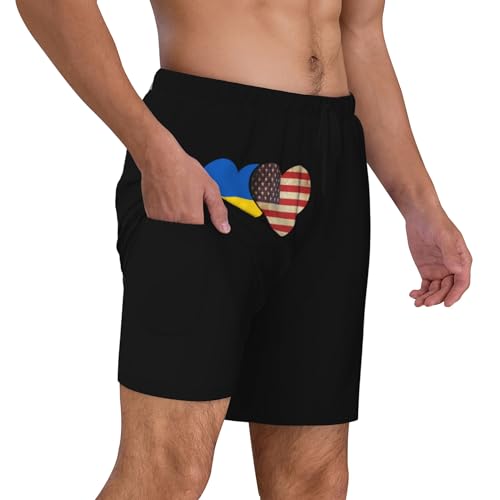 Maillot de bain homme avec doublure de compression anti-irritation séchage rapide