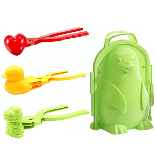 NMSLCNM Schneeball Zange, Schneeball Maker Schneeball Form Spielzeug,Schneeballclip Schneespiele,Sandball Schneeball Clip,Schneeballpresse Freien Play Schnee Spielzeug für Kinder Cover