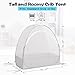 Akiky Large Pop Up Mosquito Net Crib Tent to Keep Baby from Climbing Out Baby Girl Netting Cover Canopy for Naps at Home&Traveling(Gray)
