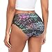 Dallonan Women's Underwear Brief Breathable Soft Fiber Knickers Math Science Formula Colorful Medium