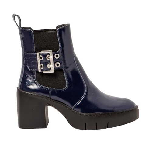 Botte Oxford Art Femme 1658 Sofia en cuir bleu marine d'une finition haut de gamme