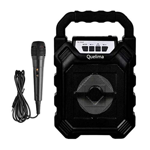 Baoblaze Alto-falante Bluetooth Sem Fio Ao Ar Livre Com Caixa De Som HIFI De Subwoofer De Microfone