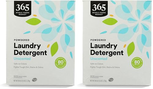 Laundry Detergent Powdered Unscented (80 oz x2)