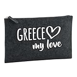 Design élégant : Le Greece my love La trousse de toilette de couleur Charcoal Melange impressionne par son look moderne et intemporel.
