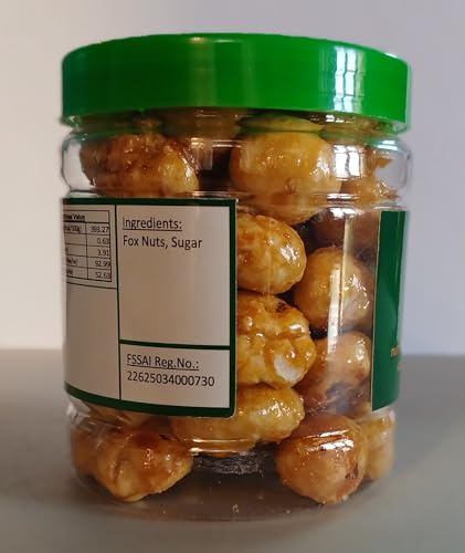 Image of SuPoshtik Caramel Makhana Sweet Fox Nuts, 40g, Healthy Snack,