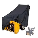 Entgoinggo Schneewerfer-Abdeckung, wasserdicht, staubdicht, Schutz für Schneefräsen, 210D-Gewebe, 130 x 91 x 102 cm, mit Kordelzug, Outdoor-Aufbewahrung