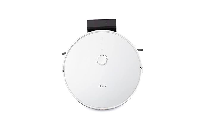 Haier Robot Vacuum Cleaner with Wet Mopping, 2-in-1 with App & Voice Control, Auto Recharge, Strong 2200 PA Suction, and Long Life 2600 Battery, 1.6 H