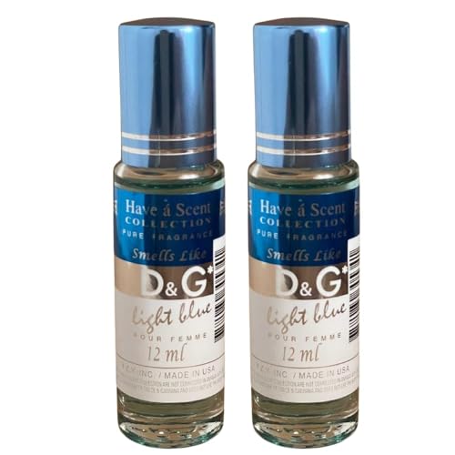 Oil Perfume smells like Light Blue for Women Parfum 12ml (Pack of 2)