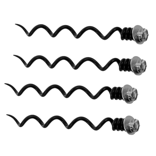 DECORNIJIA Lot de 4 Mèches Spirales Métalliques Robustes pour Tire-Bouchon Embouts de Rechange en Spirale Kit D’Accessoires Vin Solide Compatible Ouvre-Bouteille Outil de Réparation pour