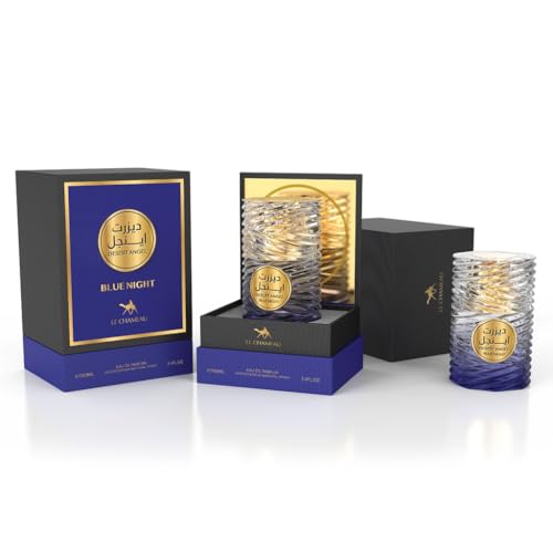 Le Chameau Desert Angel Blue Night 100ml Unisex Eau de Parfum – Citrus Lemon, Calone, Ginger, Vodka, Ambroxan, White Musk Fragrance, Long-Lasting Scent for Men & Women, Premium Perfume