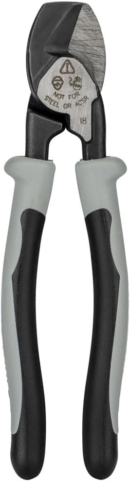 Klein Tools J63215 Journeyman Compact Cable Cutter for Solar Panel Installation, Cuts 1/0 AWG aluminum, copper, and communications cable