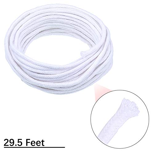 Nuanchu 29.5 Feet 2.6 Mm Oil Lamp Wicks Round Cotton Wick Cotton Replacement Wicks Candle Wicks Replacement Core Wicks For Kerosene Alcohol Lamp Lantern Candle Burner Stove Lighting And Decoration #TOP1