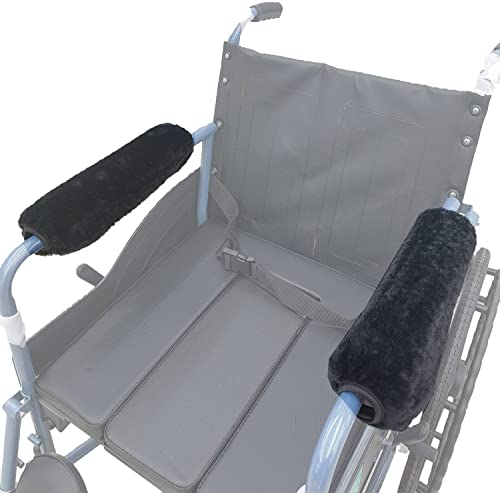 Easy-You Pair Wheelchair Armrest Covers (Black) Armrest Cushion Pad For Wheelchair Soft Wheelchair Accessories, 100 Count #TOP18