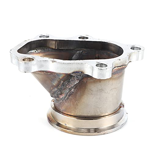 Flangia del Tubo di Scarico del Turbo, Adattatore in Acciaio Inossidabile a 5 Bulloni da 2,5 Pollici Flangia del Tubo di Scarico del Turbo Adatta per Alloggiamenti delle Turbine GT25 GT28 T25 T28