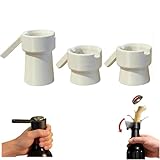 Bottle Blaster, lanceur de bouchons de bouteille, 3 lanceurs de bouchons de bouteille, ouvre bouteille de différentes bouteilles de bière pour bière, soda, parfait pour les fêtes (White)