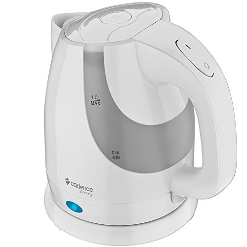 Chaleira Elétrica Cadence Simmy, 110V, Branca, 1L, CEL310