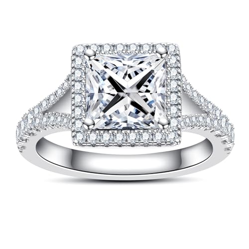 AimiIee Moissanite Engagement Ring