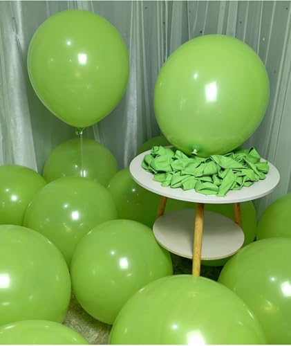 Image of 90 Pack Light Green Balloons 18 inch Green Latex Big Balloons for Party Decorations and Events ZWZLIULIAN