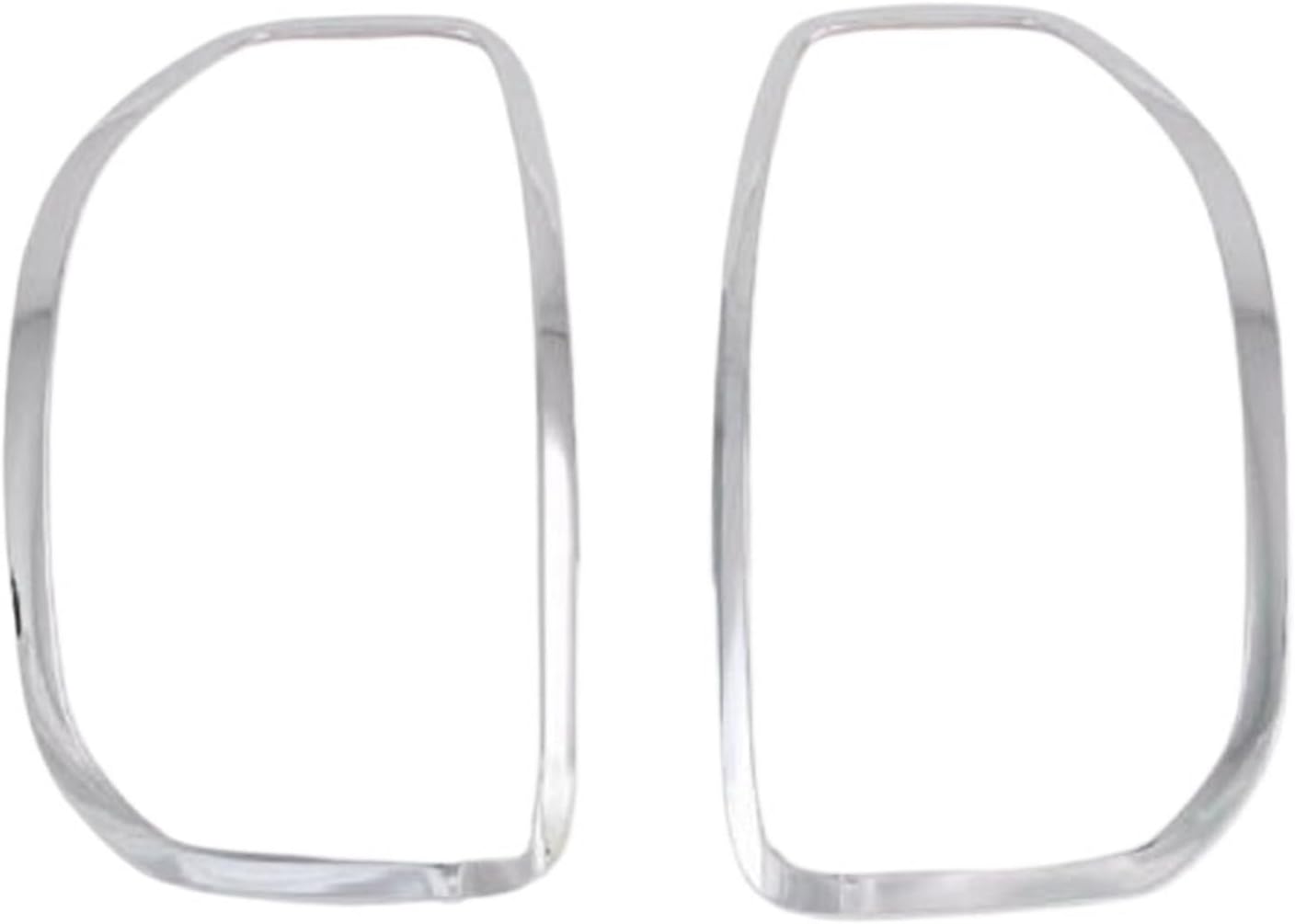 2PCS ABS Plastic Car Rear Tail Lamp Cover Trim Chrome Carbon Fiber Taillight Decorative Covers Compatible For Hyundai Venue 2019-2021(Left A)